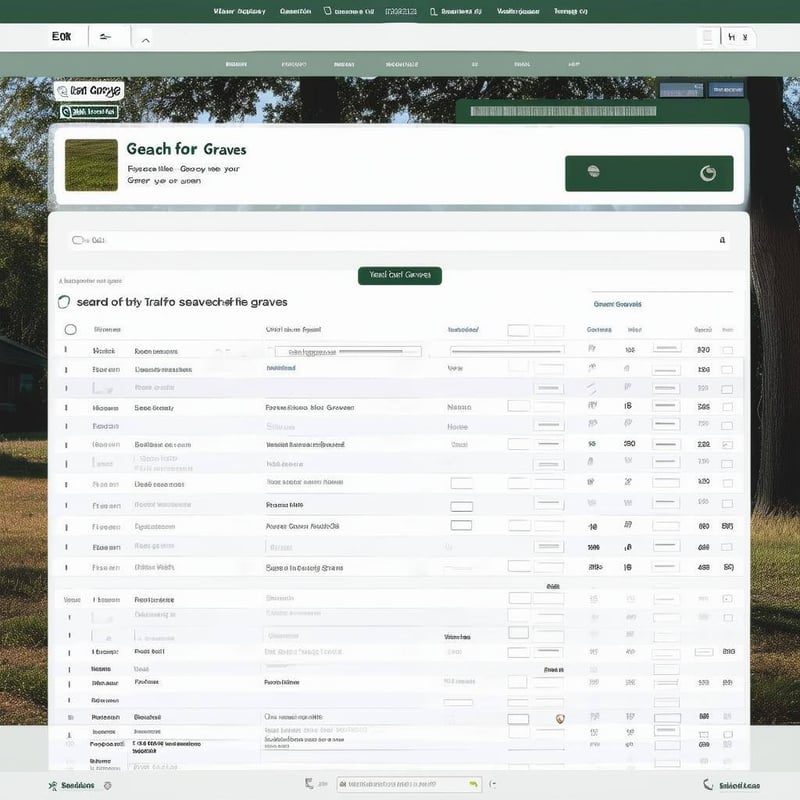 A Lookup Page To Search For Graves On A Website
