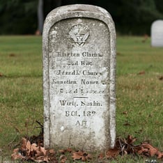 Old Civil War Headstone